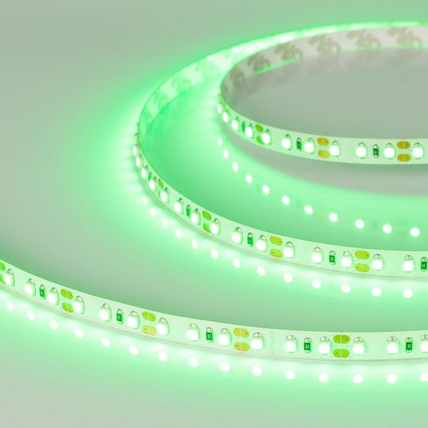 Светодиодная лента RT-A120-8mm 12V Green (9.6 W/m, IP20, 2835, 5m) (Arlight, Открытый) 012331(2)