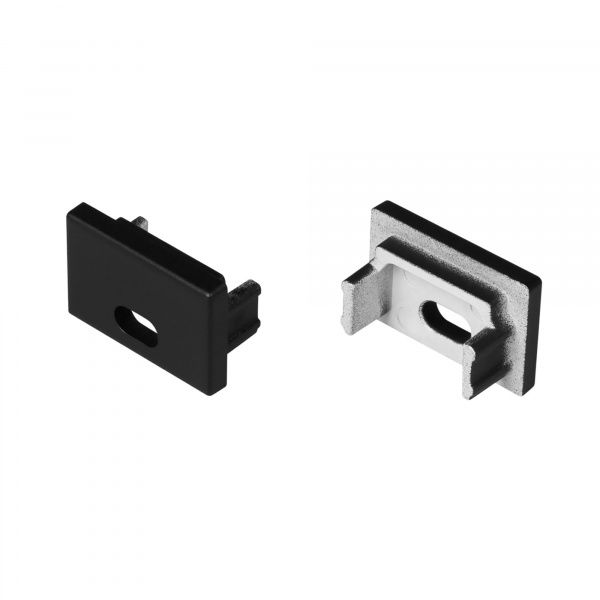 Заглушка SL-SLIM15-H10 BLACK с отверстием (Arlight, Пластик) 058492