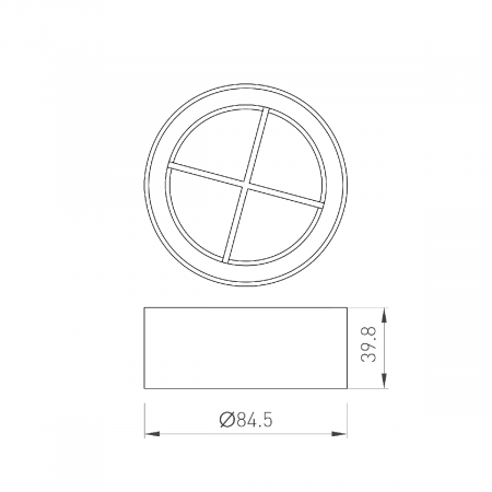 Решетка антибликовая LGD-ANTIGLARE-GRILLE-R85 (BK) (Arlight, Металл) 046755