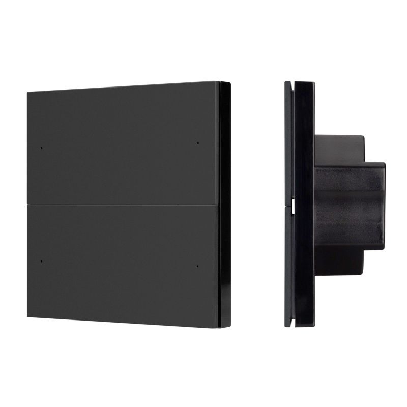 INTELLIGENT ARLIGHT Кнопочная панель SMART DALI-301-22-4K-D2-IN Black (BUS, Frameless) (IARL, IP20 Пластик, 5 лет) 060976