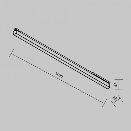 Уличный трековый светильник Outdoor O-TR02-1-S-30WB4K