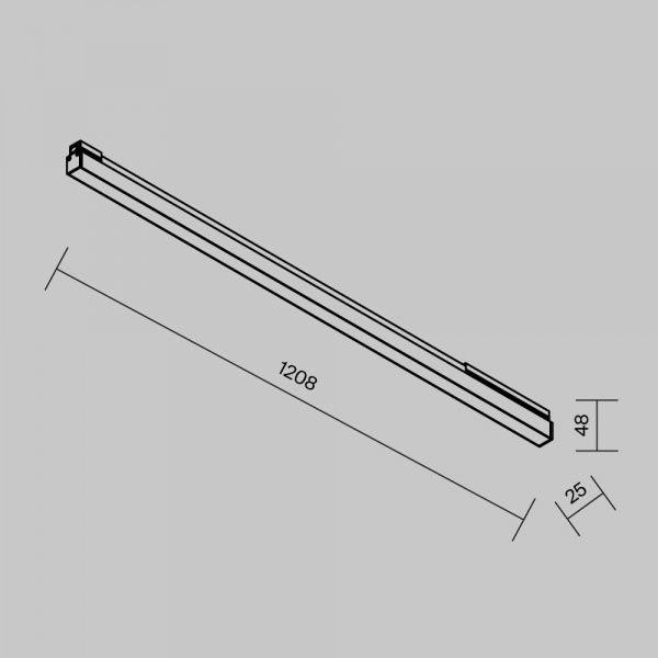Уличный трековый светильник Outdoor O-TR02-1-S-30WB4K