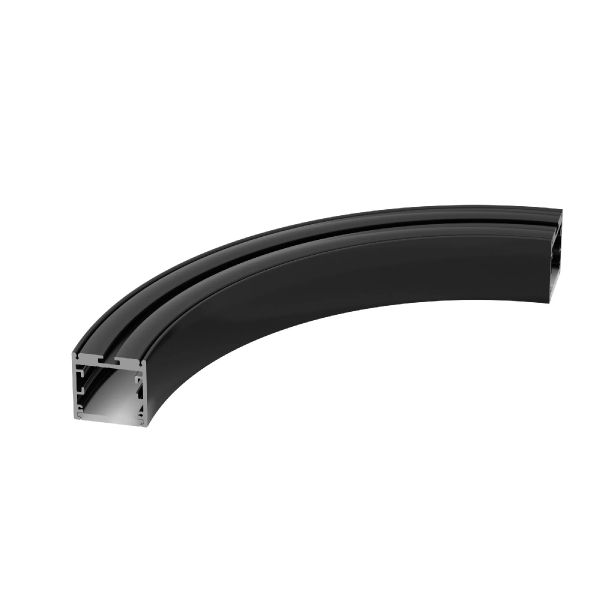 Профиль SL-ARC-3535-D320-A90 BLACK (дуга 1 из 4) (Arlight, Алюминий) 032676