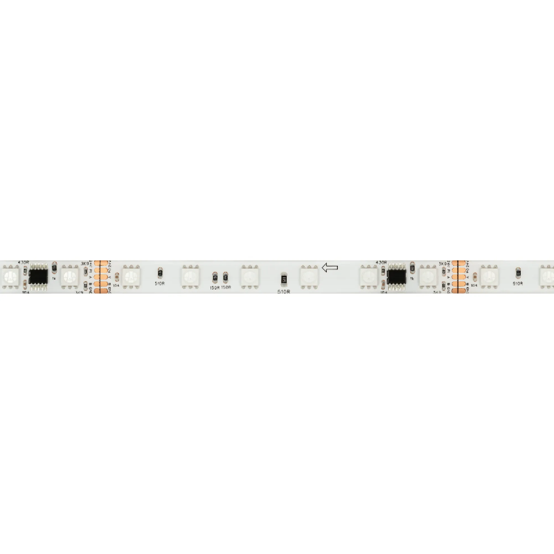 Светодиодная лента герметичная DMX-SE-B60-10mm 24V RGB-PX6 (14 W/m, IP65, 5060, 5m) (Arlight, -) 039607