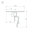 Профиль STRETCH-SHADOW-CEIL-2000 BLACK (A2-CONTOUR-PRO) (Arlight, Алюминий) 040703