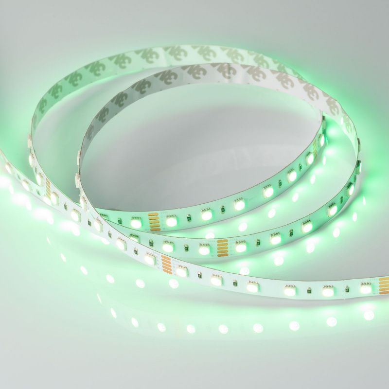 Светодиодная лента RT-B60-12mm 24V RGBW-Warm-4-in-1 (19.2 W/m, IP20, 5060, 5m) (Arlight, Открытый) 019152(2)