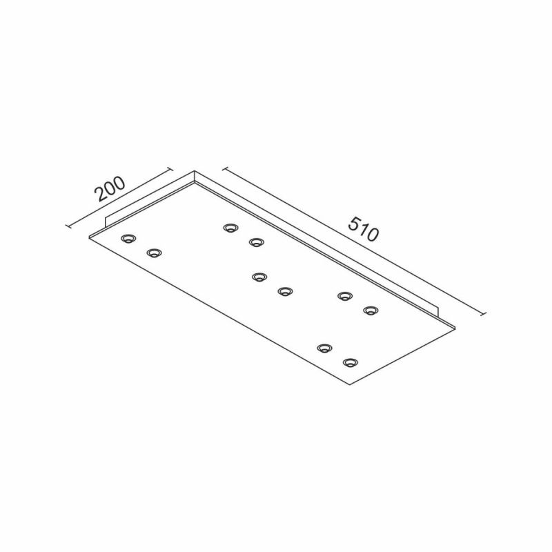 Основание Ledron 510*20-10 Black
