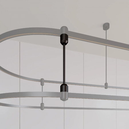 Коннектор жесткий с питанием ART-APRIORI-CON-ROD-A-L260-POWER (BK, вертикальный) (Arlight, IP20 Металл, 3 года) 039415