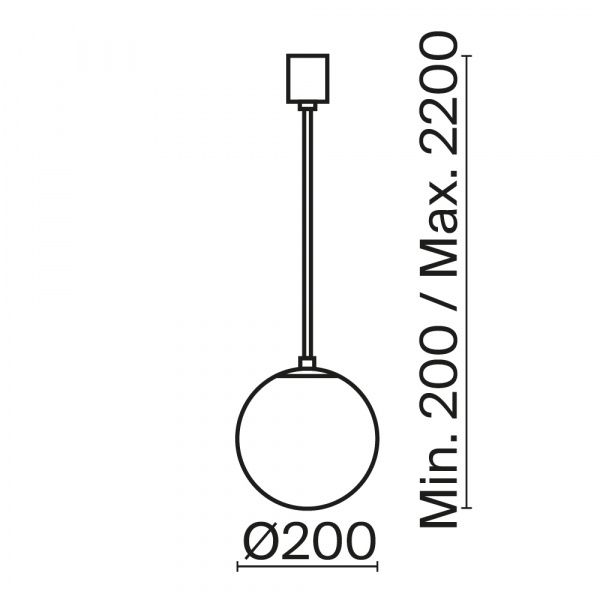 Подвесной светильник Maytoni P039PL-5W4K-20-B