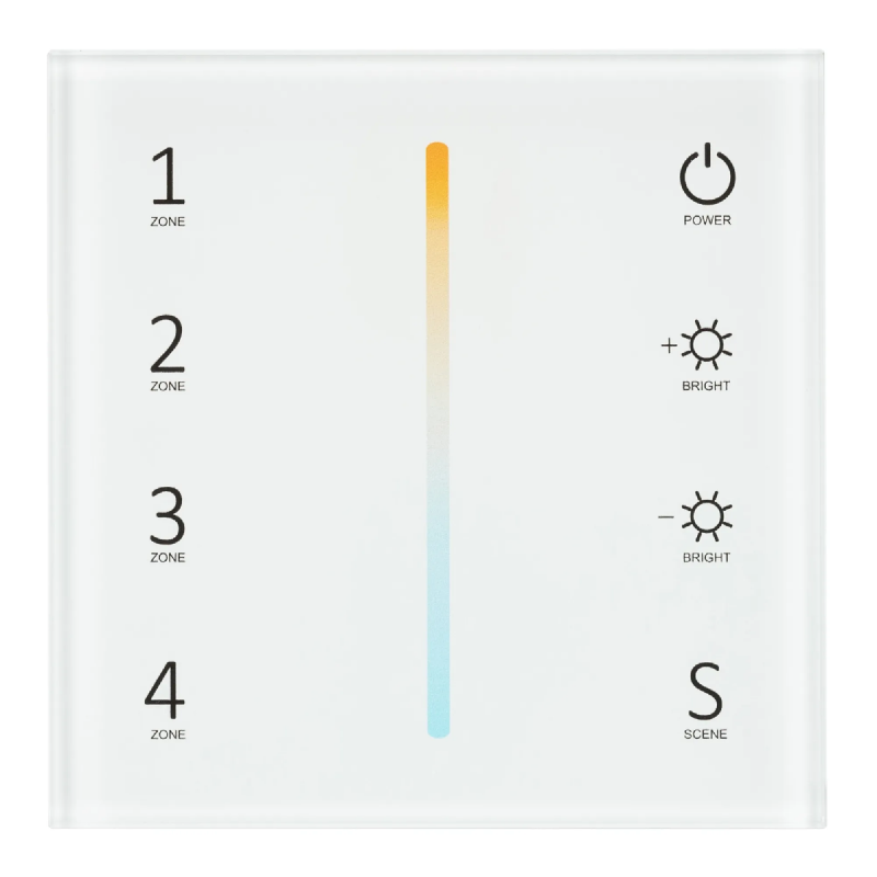 Панель Sens SMART-P38-MIX White (230V, 4 зоны, 2.4G) (Arlight, IP20 Пластик, 5 лет) 027118