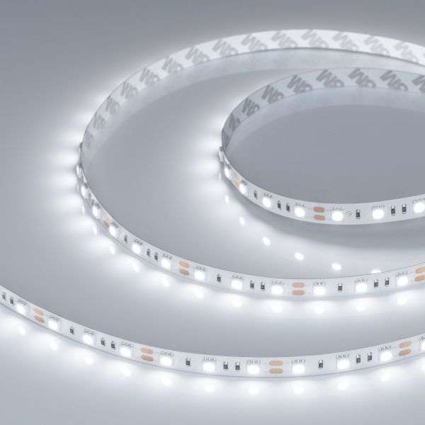 Светодиодная лента RT-B60-10mm 12V White6000 (14.4 W/m, IP20, 5060, 5m) (Arlight, 14.4 Вт/м, IP20) 012339(2)