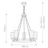 Люстры Hinkley HK-COLLIER5-BX