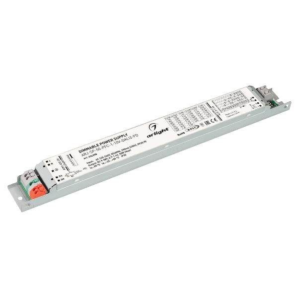 Блок питания ARJ-SP-50-PFC-1-10V-DALI2-PD (50W, 9-58V, 0.7-1.4A) (Arlight, IP20 Металл, 5 лет) 036288