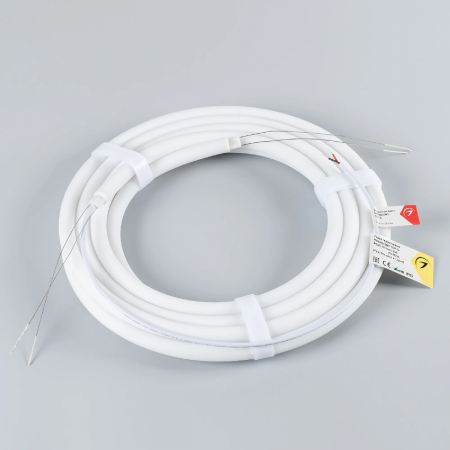 Светодиодная лента герметичная MOONLIGHT-TOP-S-M560-D13mm 24V Warm2300 (13 W/m, IP65, 5m, wire x1, трос) (Arlight, Вывод прямой, 3 года) 043814