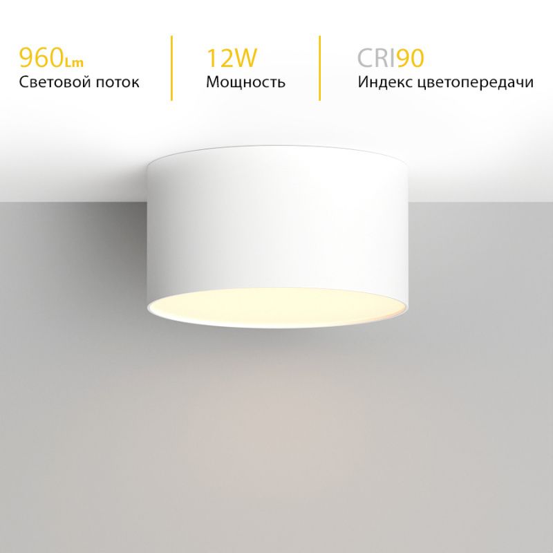 Накладной светодиодный светильник Ledron LXS0812-12W White 3000K