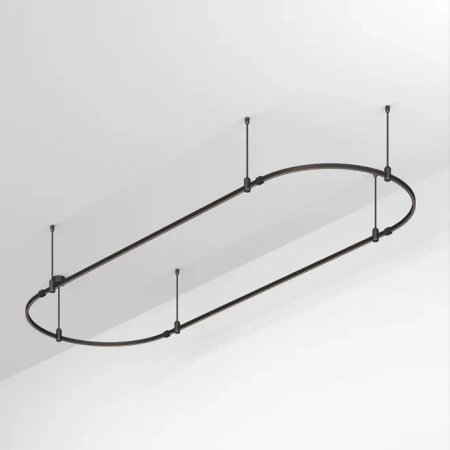 Основание ART-APRIORI-OVAL-ROD-400-3000x1000 (BK) (Arlight, IP20 Металл, 3 года) 048508