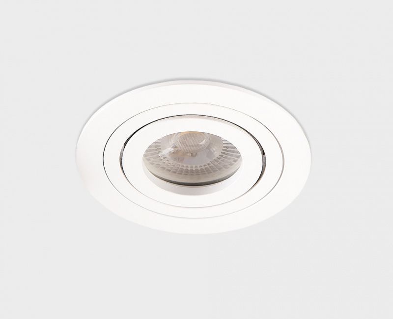 M02-026019 white светильник встраиваемый поворотный