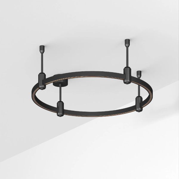 Основание ART-APRIORI-ROUND-ROD-200-R600 (BK) (Arlight, IP20 Металл, 3 года) 048494