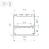 Профиль SL-LINE-5050-3000 WHITE с рефлектором (Arlight, Алюминий) 064470