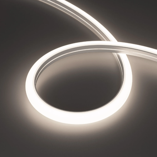 Светодиодная лента герметичная MOONLIGHT-TOP-A140-16x15mm 24V Day5000 (9.6 W/m, IP65, 2835, 5m, wire x1) (Arlight, Вывод вниз, 3 года) 038829