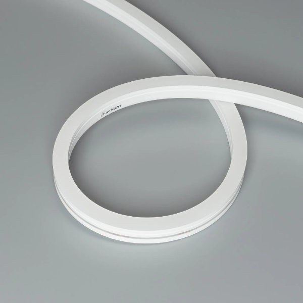 Светодиодная лента герметичная MOONLIGHT-SIDE-A140-12x17mm 24V White6000 (9.6 W/m, IP67, 5m, wire x2) (Arlight, Вывод боковой, 3 года) 027941(1)