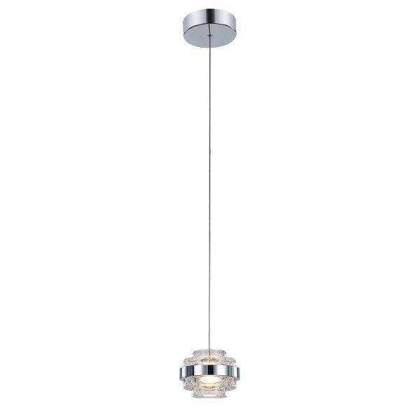 Подвесной светильник MD22030002-1A chrome/clear