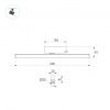 Светильник LGD-TUBE-TURN-4TR-L600-20W Day4000 (BK, 180 deg, 230V, TRIAC) (Arlight, IP20 Металл, 3 года) 058644