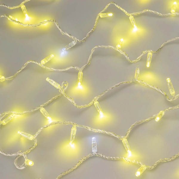 Светодиодная гирлянда ARD-STRING-CLASSIC-10000-CLEAR-100LED-FLASH Gold (230V, 7W) (Ardecoled, IP65) 025820