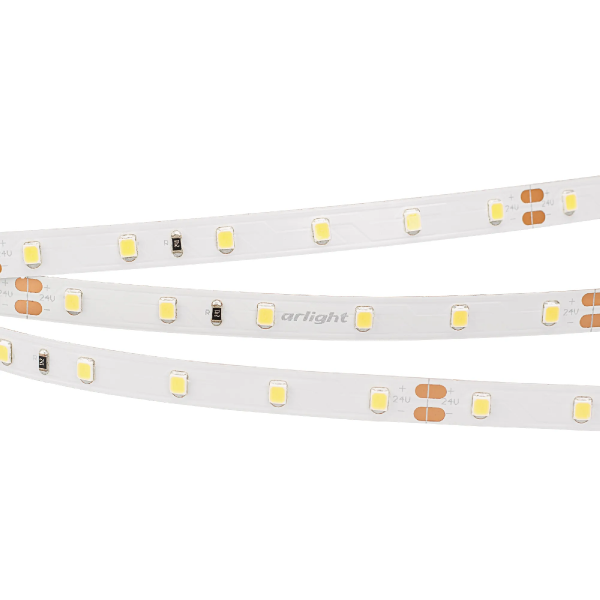 Светодиодная лента RT 2-5000 24V Warm2700 (2835, 300 LED, PRO) (Arlight, 7.2 Вт/м, IP20) 020013(B)
