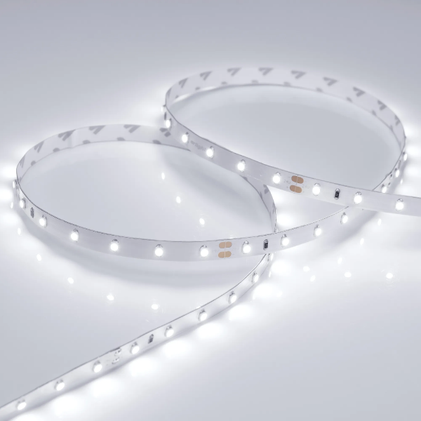 Светодиодная лента RT 2-5000 24V White6000 (3528, 300 LED, LUX) (Arlight, 4.8 Вт/м, IP20) 011504(B)