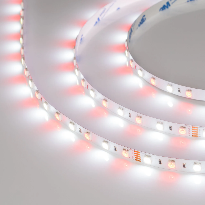 Светодиодная лента RT-B60-10mm 24V RGBW-White (14.4 W/m, IP20, 5060, 5m) (Arlight, Открытый) 018325(2)