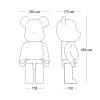 Статуэтка BEARBRICK чёрный с золотым