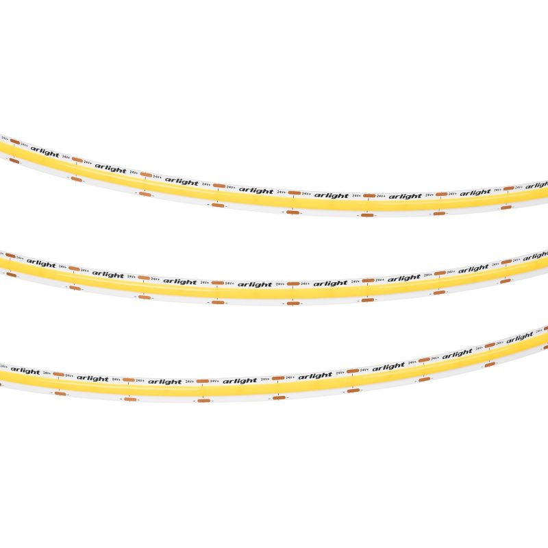 Светодиодная лента COB-X576-10mm 24V Warm2700 (15 W/m, IP20, 5m) (Arlight, высок.эфф.150 лм/Вт) 059122