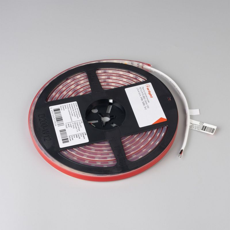 Светодиодная лента герметичная RTW-PFS-B60-13mm 12V Cool 10K (14.4 W/m, IP68, 5060, 5m) (Arlight, 14.4 Вт/м, IP68) 036441