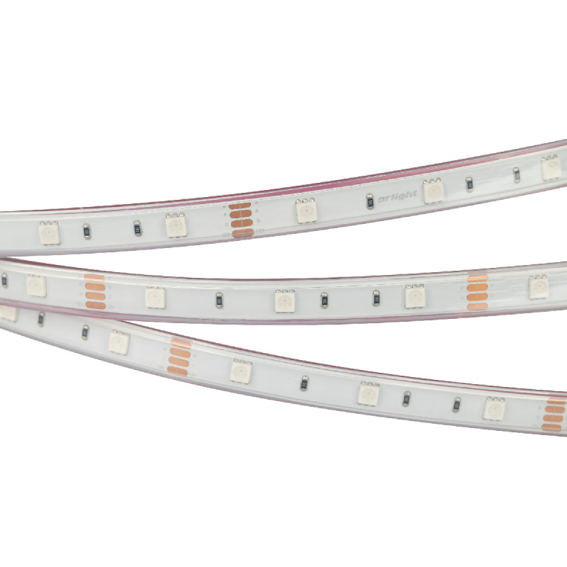 Светодиодная лента герметичная RTW-PS-B30-13mm 12V RGB (7.2 W/m, IP67, 5060, 5m) (Arlight, -) 028711