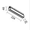Уличный трековый светильник Outdoor O-TR02-2-S-12WB3K
