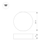 Светильник IM-RONDO-EMERGENCY-3H-R175-19W Day4000 (BK, 120 deg, 230V) (Arlight, IP40 Металл, 2 года) 041053
