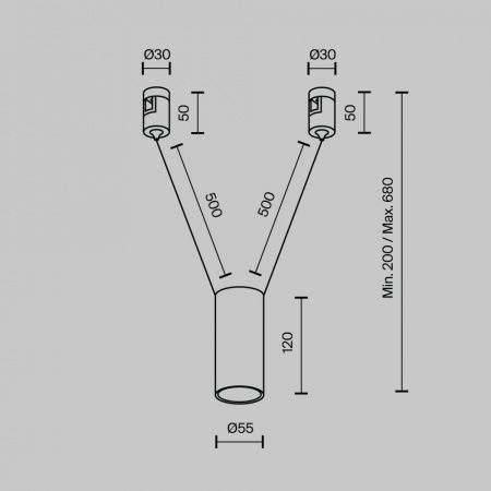 Трековый светильник Technical TR157-1-12W3K-PT