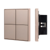 INTELLIGENT ARLIGHT Кнопочная панель KNX-304-23-IN Champagne (BUS, Frame) (IARL, IP20 Металл, 2 года) 039669