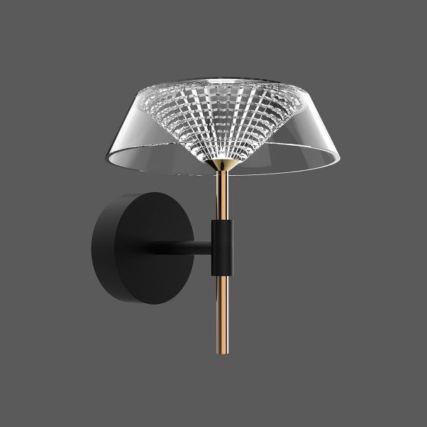 Настенный светильник MB21001018-1A black/gold