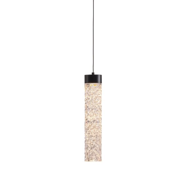 Подвесной светильник MD24030028-1A matt black/clear