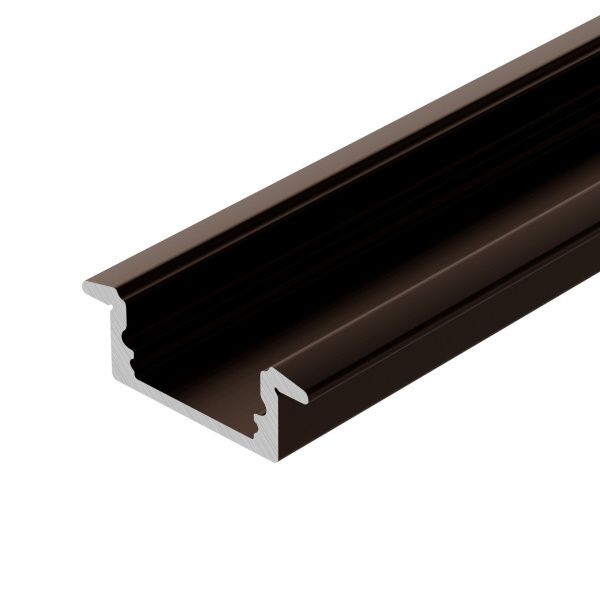 Профиль LINE-2308-F-2000 ANOD BROWN DEEP (Arlight, Алюминий) 065811
