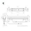 Линейный прожектор AR-LINE-760-18W Day4000 (GR, 15x60 deg, 230V) (Arlight, IP65 Металл, 3 года) 045368