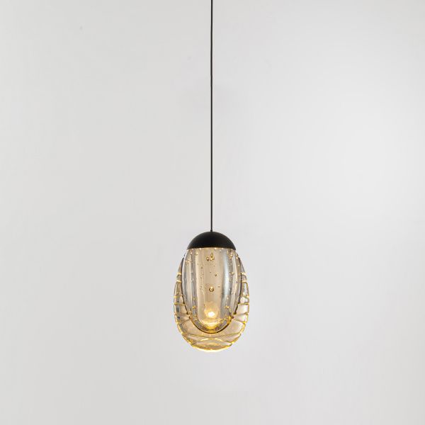 Подвесной светильник MD25090022-1A matt black/champagne