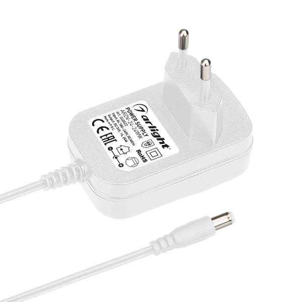 Блок питания ARDV-24-24WW (24V, 1A, 24W) (Arlight, Адаптер, 3 года) 040022