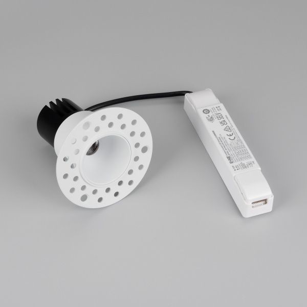 Светильник MS-INVISIO-TRIMLESS-R45-10W Warm3000 (WH-WH, 36 deg, 230V) (Arlight, IP54 Металл, 5 лет) 059161