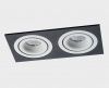 IT02-008 white - 2шт. + IT02-QRS2 black светильник встраиваемый с рамкой