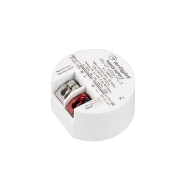 Блок питания ARJ-SP-40200-PFC-R (8W, 24-40V, 200mA) (Arlight, IP20 Пластик, 5 лет) 048767