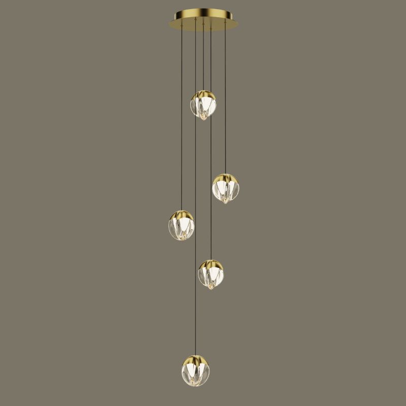 Подвесной светильник MD24001033-5A gold/clear