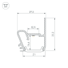 Профиль STRETCH-S-20-WALL-SIDE-2000 (RESPECT-ST) (Arlight, Алюминий) 040701